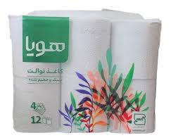 دستمال کاغذی هویا پاک‌ کننده لطیف برای مصرف خانه و اداره